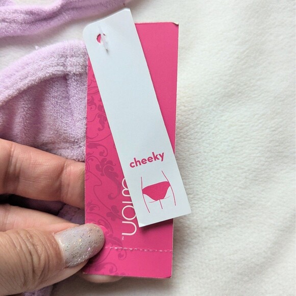 xhilaration Lavender Purple Terry String Bikini Swimsuit S - Picture 6 of 6